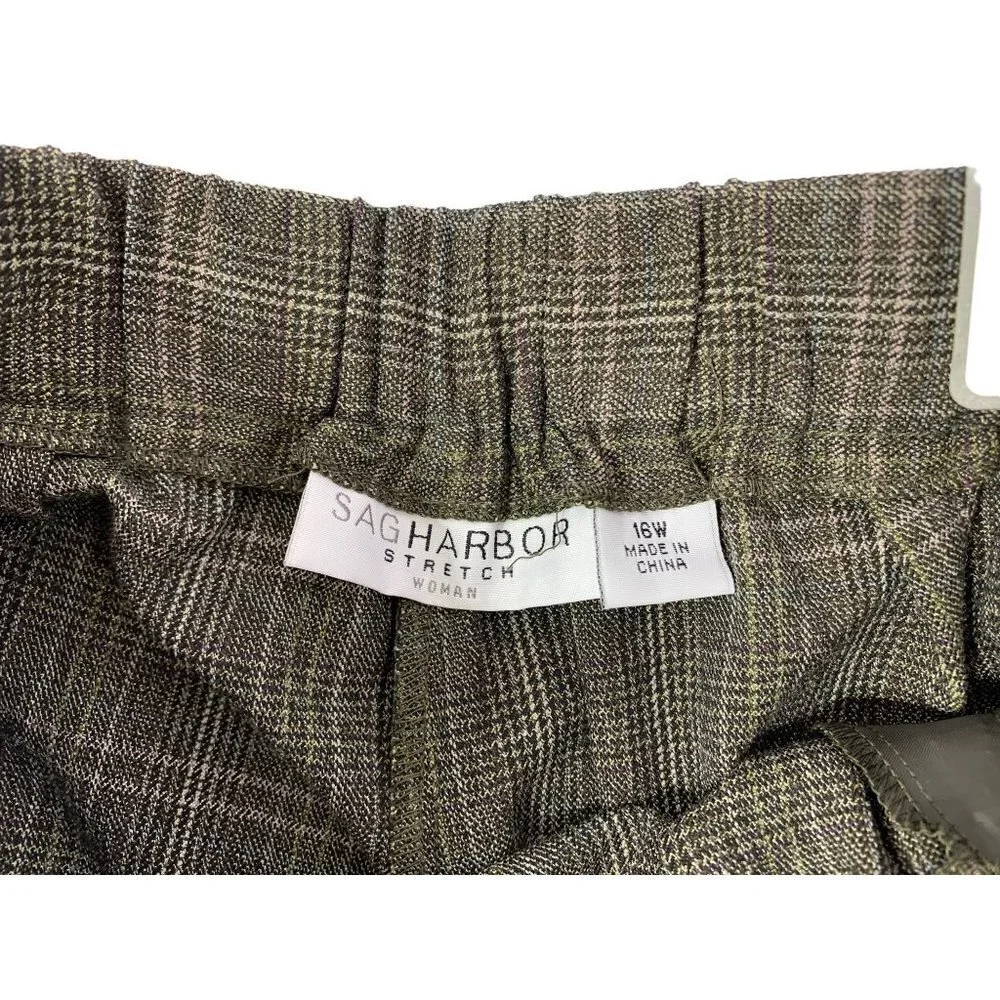 Sag Harbor Women's Stretch Short Length Pants